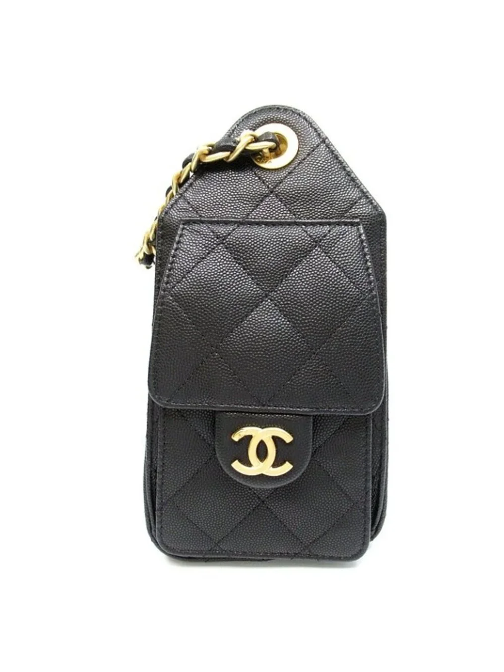 Chanel 25 Mini Handbag Caviar Leather Black